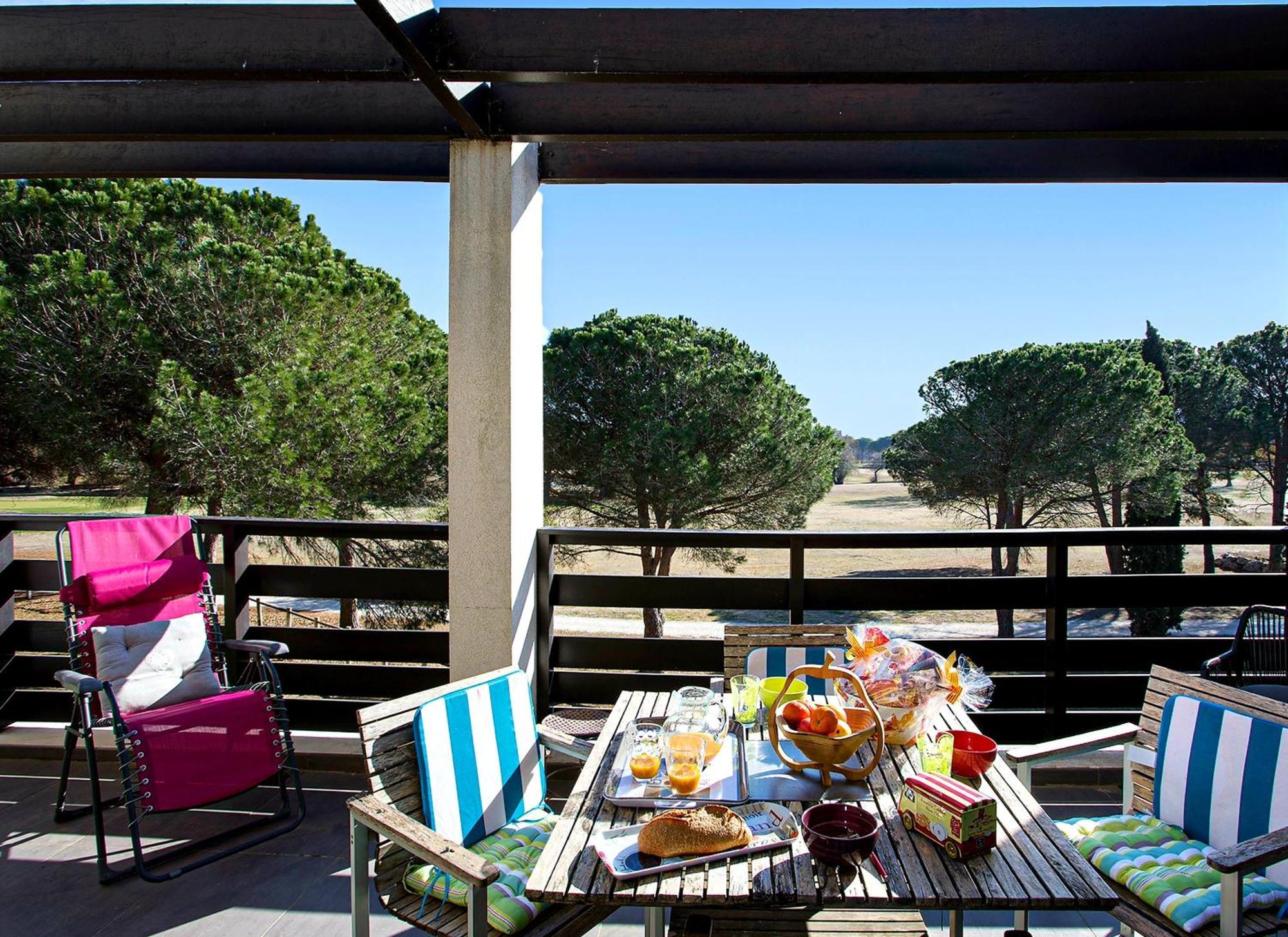 Vert Paradis - Vue Apaisante Sur Golf, Pins Parasols, 2E Etage - 80 M2 Dont Terrasse Avec Pergola, 2 Chambres, 3Et Iles, 3 Clim, Wifi - Piscine, Parking Et Park A Velos, Ascenseur - En Option Linge, Menage - Pistes Cyclables, Mer A Proximite Saint-Cyprien  Extérieur photo