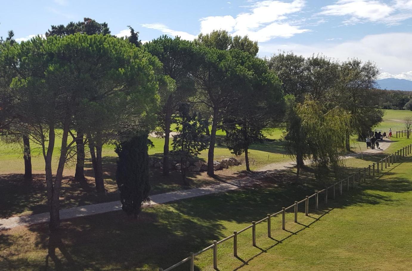 Vert Paradis - Vue Apaisante Sur Golf, Pins Parasols, 2E Etage - 80 M2 Dont Terrasse Avec Pergola, 2 Chambres, 3Et Iles, 3 Clim, Wifi - Piscine, Parking Et Park A Velos, Ascenseur - En Option Linge, Menage - Pistes Cyclables, Mer A Proximite Saint-Cyprien  Extérieur photo